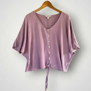 🎉5 for $45 🎉 Krazy Kat Top Blouse Shirt Size M Purple